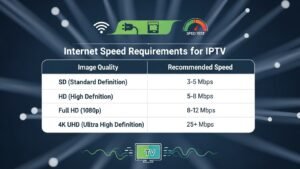Wymagana prędkość internetu dla IPTV