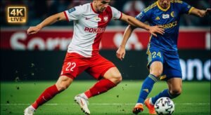 Mecz piłki nożnej w jakości 4K na żywo przez polską telewizję internetową IPTV.